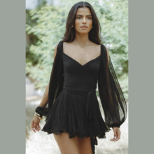 Load image into Gallery viewer, Black Zahir Mini Dress | Daniki Limited