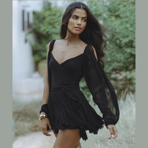 Black Zahir Mini Dress | Daniki Limited