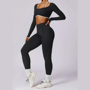 Black Alina Fitness Set | Daniki Limited