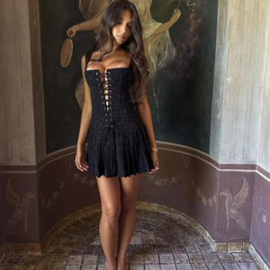 Black Amber Mini Dress | Daniki Limited