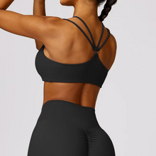 Load image into Gallery viewer, Black Callie Sports Bra | Daniki Limited