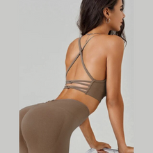 Load image into Gallery viewer, Brown Carla Sports Bra | Daniki Limited