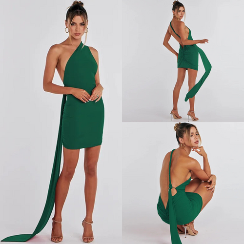 Green Diya Mini Dress | Daniki Limited