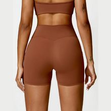 Load image into Gallery viewer, Brown Ease Fitness Shorts | Daniki Limited