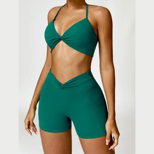 Load image into Gallery viewer, Green Ease Fitness Shorts | Daniki Limited