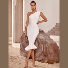 Load image into Gallery viewer, White Ginevra Midi Dress | Daniki Limited
