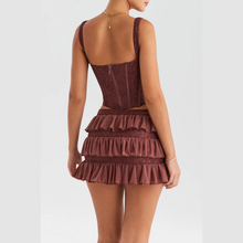 Load image into Gallery viewer, Rust Greta Skirt Set | Daniki Limited