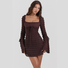 Load image into Gallery viewer, Brown Jada Mini Dress | Daniki Limited