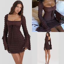 Load image into Gallery viewer, Brown Jada Mini Dress | Daniki Limited