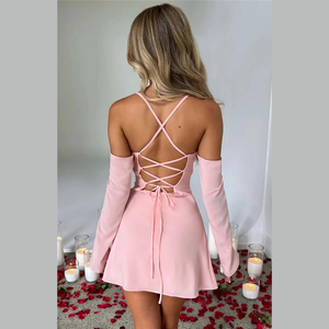 Pink Lucia Mini Dress | Daniki Limited