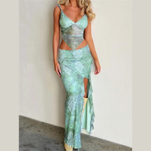 Load image into Gallery viewer, Green Nisha Skirt Set | Daniki Limited