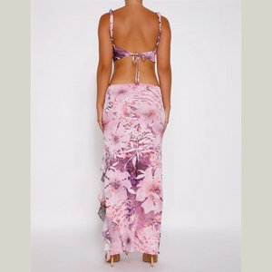 Pink Nisha Skirt Set | Daniki Limited