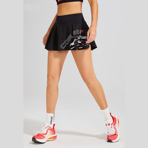 Black Reverie Tennis Skirt | Daniki Limited