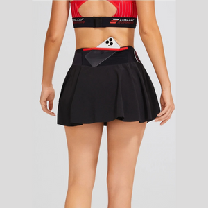 Black Reverie Tennis Skirt | Daniki Limited