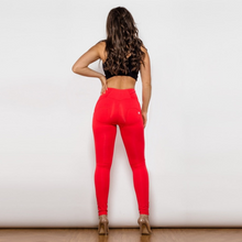 Load image into Gallery viewer, Red High-Waist Pants | Daniki Limited