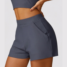 Load image into Gallery viewer, Blue/Grey Shift Fitness Shorts | Daniki Limited