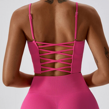 Load image into Gallery viewer, Pink Spark Sports Bra | Daniki Limited