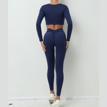 Load image into Gallery viewer, Navy Vara Fitness Set | Daniki Limited