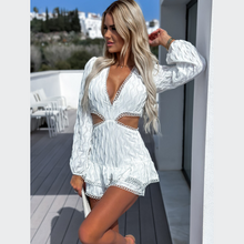 Load image into Gallery viewer, White Marilyn Romper | Daniki Limited