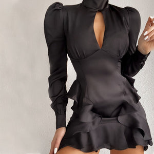 Black Portia Mini Dress | Daniki Limited