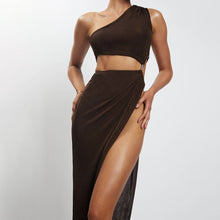 Load image into Gallery viewer, Brown Nina Maxi Dress | Daniki Limited