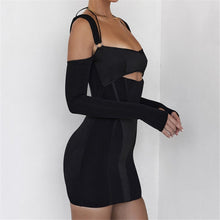 Load image into Gallery viewer, Black Kira Mini Dress | Daniki Limited