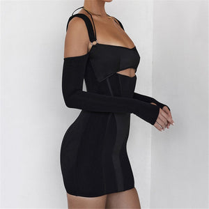 Black Kira Mini Dress | Daniki Limited