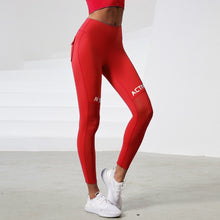 Load image into Gallery viewer, Red Active Leggings | Daniki Limited