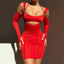 Load image into Gallery viewer, Red Kira Mini Dress | Daniki Limited