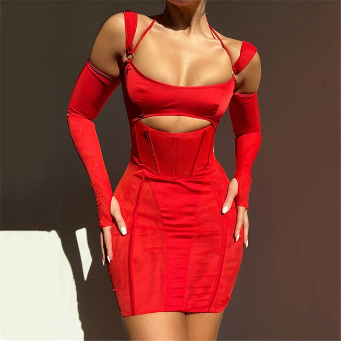 Red Kira Mini Dress | Daniki Limited