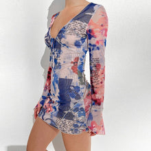 Load image into Gallery viewer, Blue Viola Mini Dress | Daniki Limited