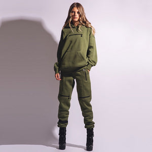 Green Luxe Streetwear Sweats | Daniki Limited