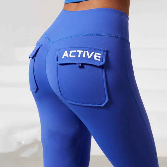 Blue Active Leggings | Daniki Limited
