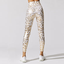 Load image into Gallery viewer, White Shiny Leopard Leggings | Daniki Limited