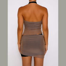 Load image into Gallery viewer, Dark Khaki Anya Skirt Set | Daniki Limited