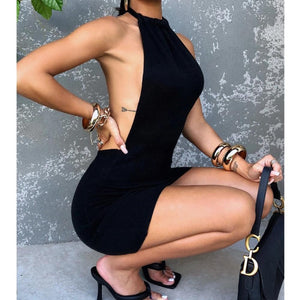Black Sassy Back Dress | Daniki Limited