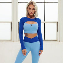 Load image into Gallery viewer, Blue Gemini Fitness Top | Daniki Limited