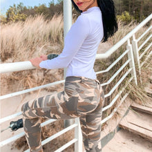 Load image into Gallery viewer, Light Green Camo Mid-Waist Pants | Daniki Limited