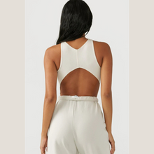 Load image into Gallery viewer, White Curve Crop Tank | Daniki LImited