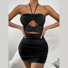 Load image into Gallery viewer, Black Clara Mini Dress | Daniki Limited