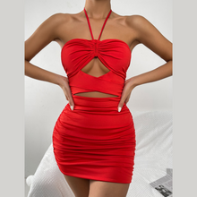 Load image into Gallery viewer, Red Clara Mini Dress | Daniki Limited
