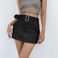 Load image into Gallery viewer, Black Cargo Mini Skirt | Daniki Limited