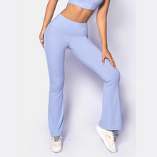 Load image into Gallery viewer, Blue Flare Leg Leggings | Daniki Limited