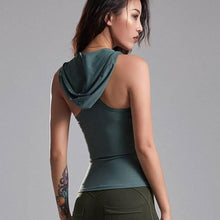 Load image into Gallery viewer, Green Hooded Fitness Top | Daniki Limited