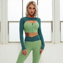 Load image into Gallery viewer, Green Gemini Fitness Top | Daniki Limited