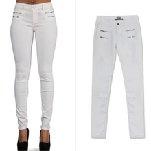 Load image into Gallery viewer, White Moto Pants | Daniki Limited