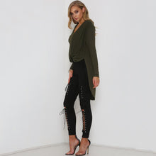 Load image into Gallery viewer, Black Lace Up Suede Pants | Daniki Limited