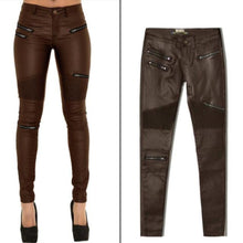 Load image into Gallery viewer, Maroon Moto Pants | Daniki Limited