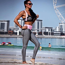 Load image into Gallery viewer, Grey Patchwork Fitness Set | Daniki Limited