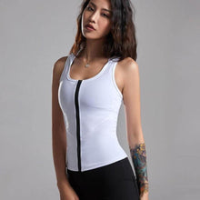 Load image into Gallery viewer, White Hooded Fitness Top | Daniki Limited